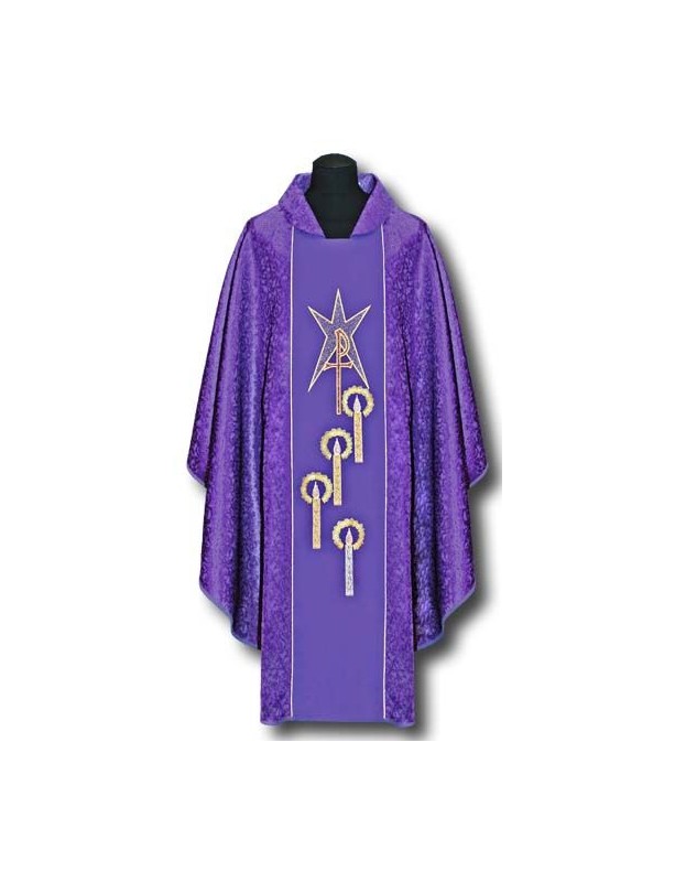 Embroidered chasuble - Advent
