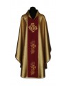 Embroidered chasuble dark gold (014)