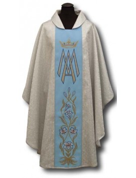 Casulă mariană argintie (023)