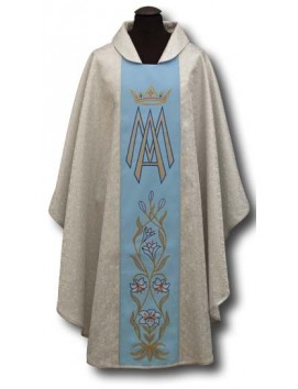 Marian chasuble silver (023)