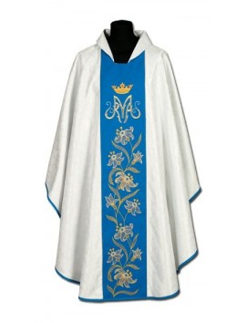 Chasuble mariale, damassée (025)