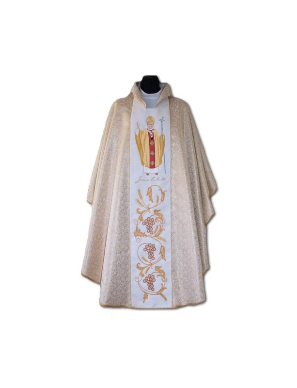 Casula João Paulo II - a figura inteira