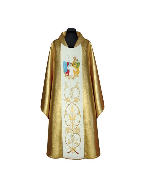 Embroidered chasuble of the Holy Family