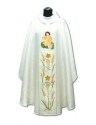 Chasuble with image of baby Jesus - damask