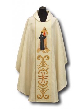Ornat św. Faustyna i Jezus Miłosierny