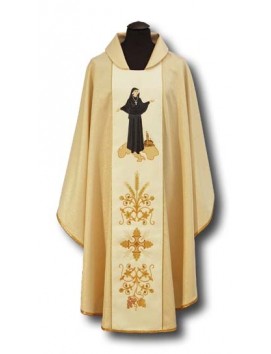 Chasuble brodée de sainte Faustine