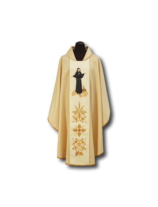 Gesticktes Messgewand der heiligen Faustina