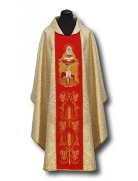 Chasuble brodée de la Sainte Trinité