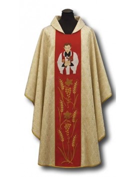 Embroidered chasuble of Fr. Jerzy Popieluszko