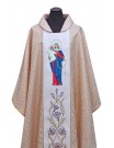 Chasuble embroidered with MB Rosary
