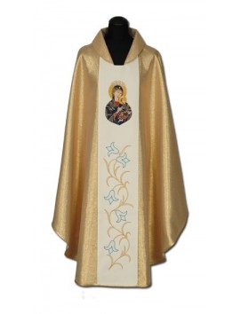 Gesticktes Messgewand der Madonna von der Immerwährenden Hilfe