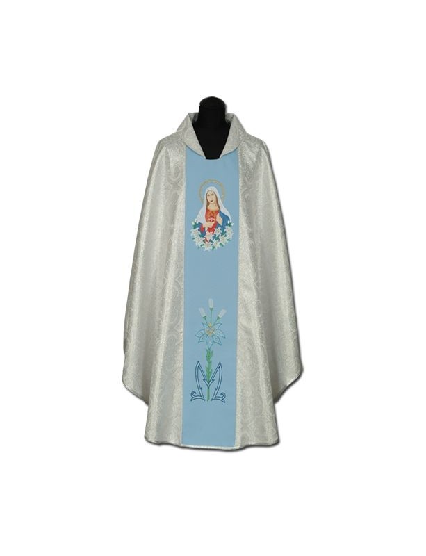 Casula bordada Coração da Mãe de Deus