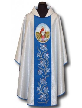 Chasuble of Our Lady of Sowing - painted icon
