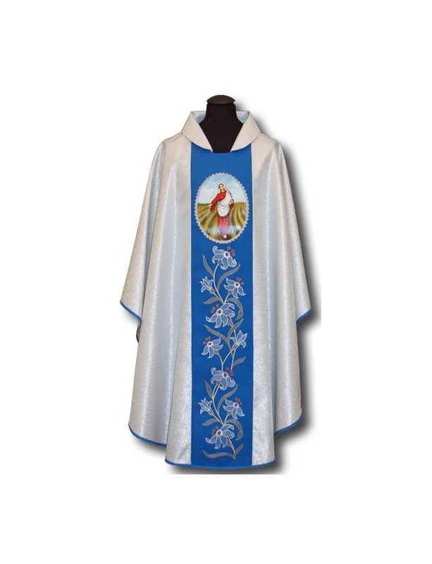 Casulla de Nuestra Señora de la Siembra - icono pintado
