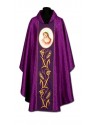 Embroidered chasuble Jesus with crown - painted icon