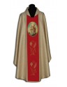 John the Baptist embroidered chasuble - painted icon
