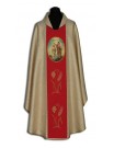 John the Baptist embroidered chasuble - painted icon