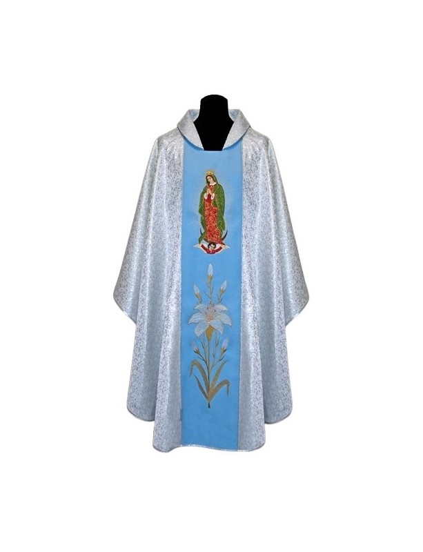 Chasuble embroidered with MB of Guadalupe
