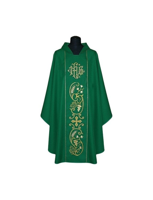 Richly embroidered chasuble