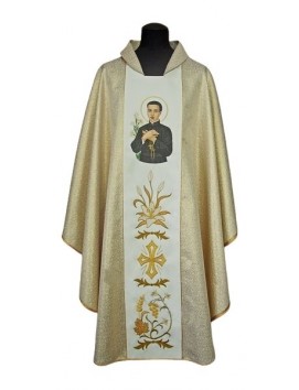 Casulla bordada de San Estanislao Kostka