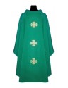 Casulla de lino - cruz de colores litúrgicos