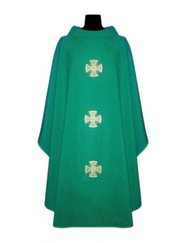 Chasuble en lin - couleurs liturgiques croix