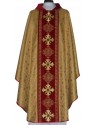 Rosette chasuble - embroidered velvet belt (2)
