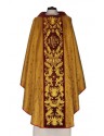 Rosette chasuble - embroidered velvet belt (3)