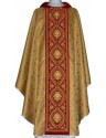 Rosette chasuble - embroidered velvet belt (4)