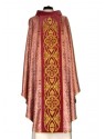 Chasuble with rosette color pink - velvet belt (8)