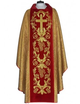 Chasuble rosette - wide embroidered belt (13)