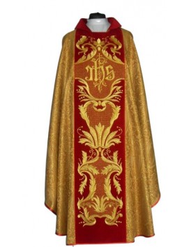 Chasuble rosette - wide embroidered belt (14)