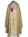 Chasuble with image of John Paul II - gold material