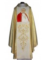 Chasuble with image of John Paul II - wide belt