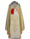Chasuble with image of John Paul II - wide belt