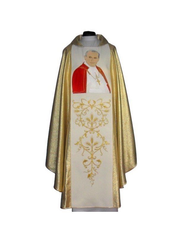 Casulă cu imaginea lui Ioan Paul II - cingul lat