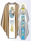 Chasuble embroidered with the Mother of the Scapular