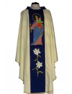 Chasuble ecru embroidered - MB Help of the Faithful