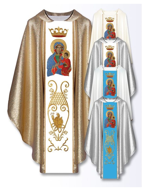 Embroidered chasuble - MB of Czestochowa (31)