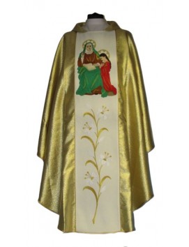 Chasuble brodée - sainte Anne