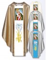 Chasuble with embroidered image - Our Lady of Kozielsk