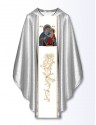 Chasuble with embroidered image - Our Lady of the Healing of the Sick