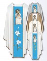 Chasuble with embroidered image - Our Lady of Puerto Rico