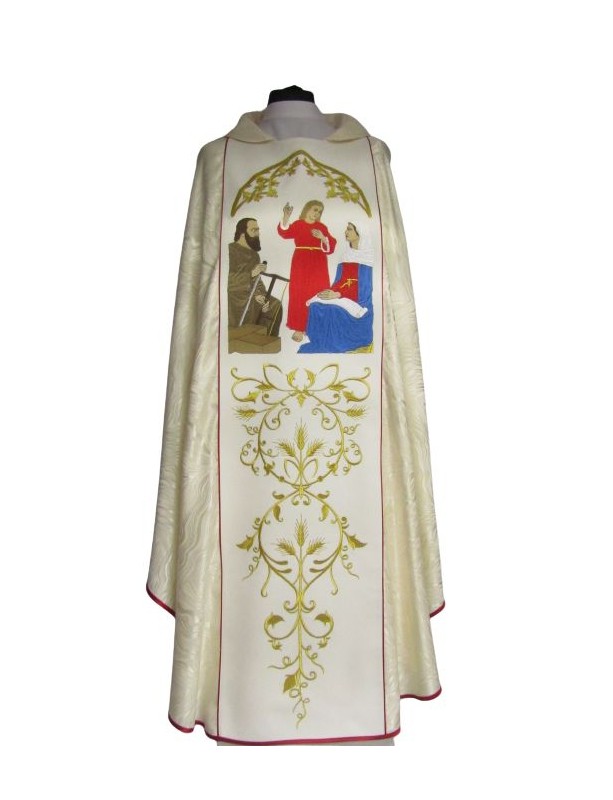 Casula ricamata - Annunciazione - Sacra Famiglia