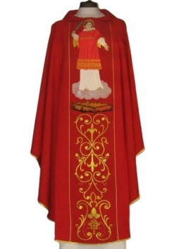 Chasuble with image of St. Lawrence
