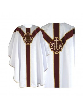 Ornat Semi-Gotycki - zielony, IHS