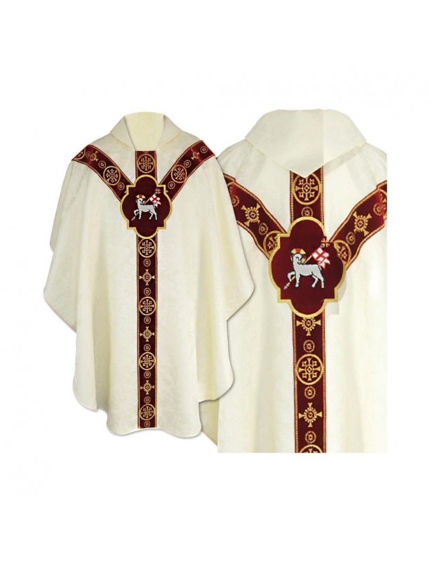 Easter chasuble Semi-Gothic (30)
