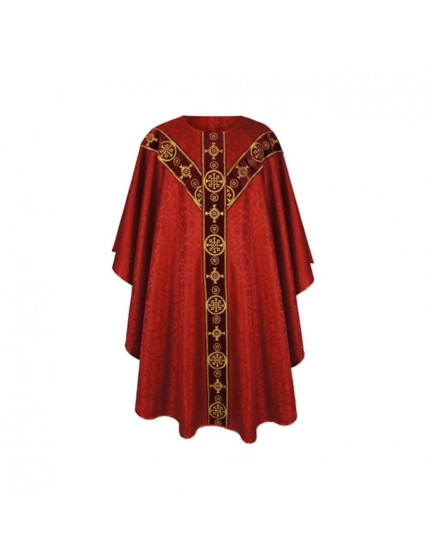 Ornat Semi-Gotycki - kolory liturgiczne - pas haftowany