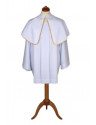 Altar server cloak white one-sided