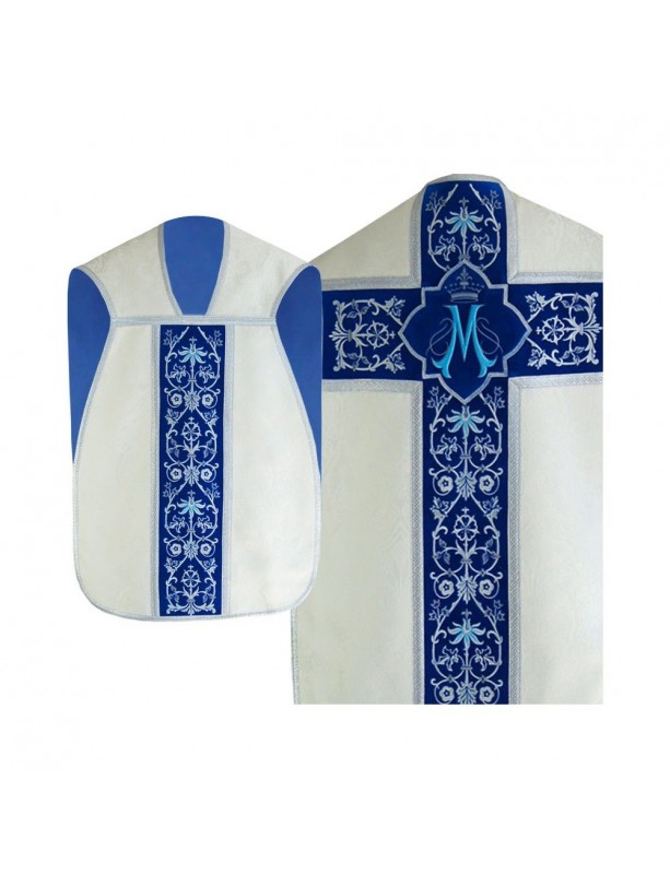 Casulă Romană Mariană - ecru (30)
